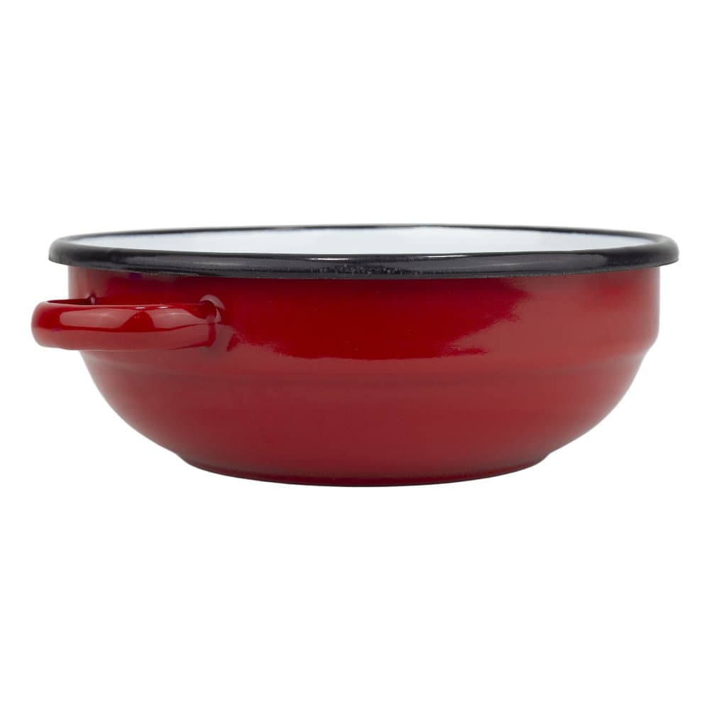 VEF Smaltovaná selská mísa s uchy ø 14 cm bílá - 00000-0000160A - náhled 4