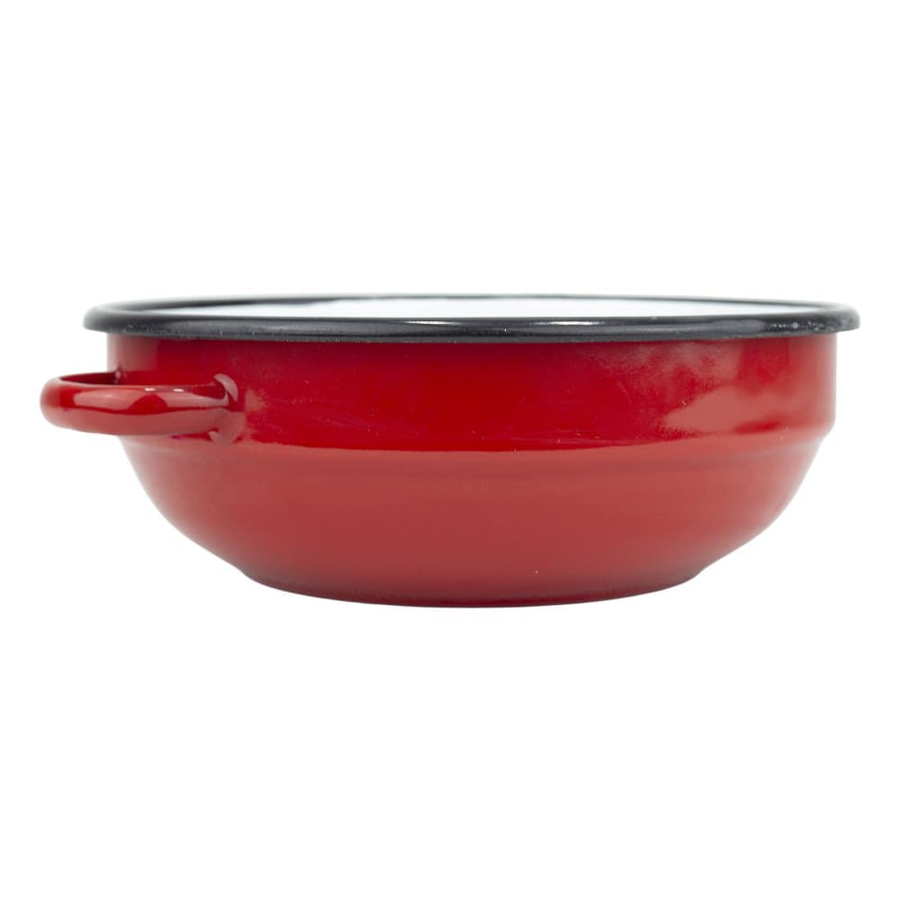 VEF Smaltovaná selská mísa s uchy ø 14 cm bílá - 00000-0000160A - náhled 4