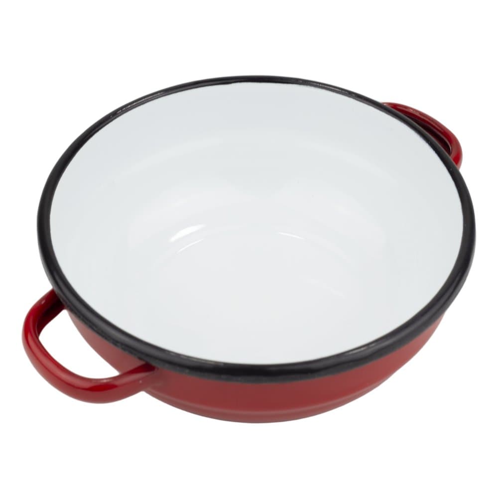 VEF Smaltovaná selská mísa s uchy ø 14 cm bílá - 00000-0000160A - náhled 5