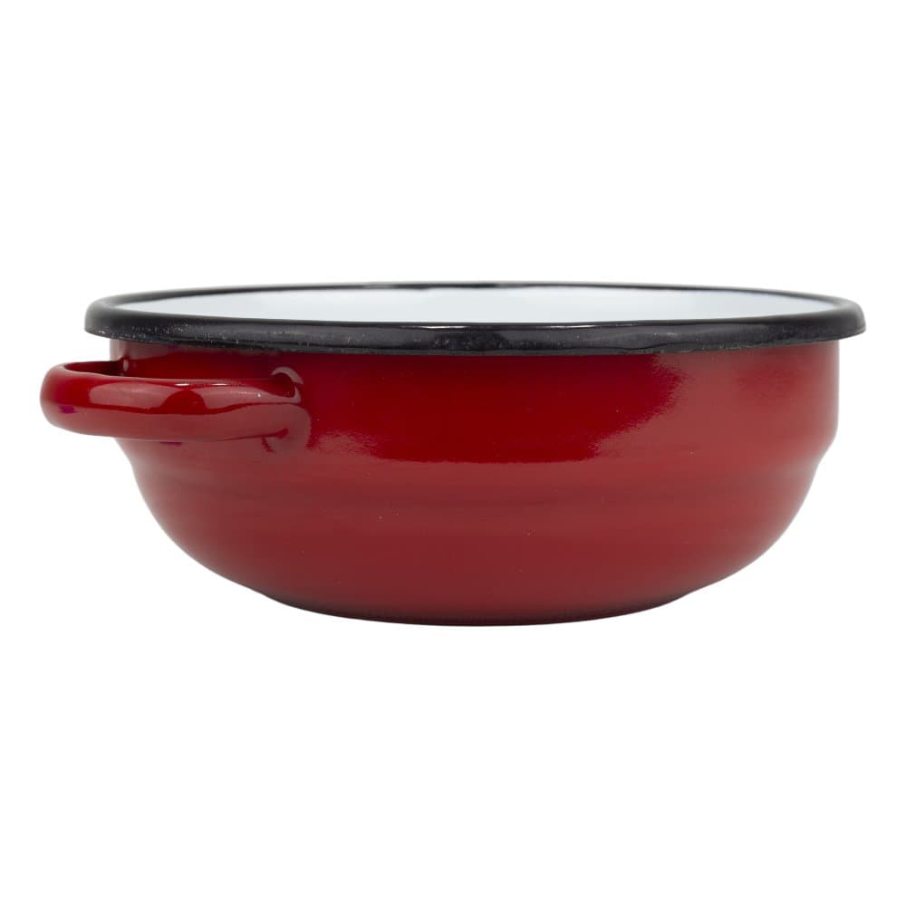 VEF Smaltovaná selská mísa s uchy ø 14 cm bílá - 00000-0000160A - náhled 4