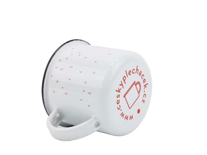 BELIS Smaltovaný hrnek ø 8 cm - 0.35 l bílý "hasiči/žízeň" v krabičce - ČESKÝ PLECHÁČEK - 11008-039OFM04 - náhled 2