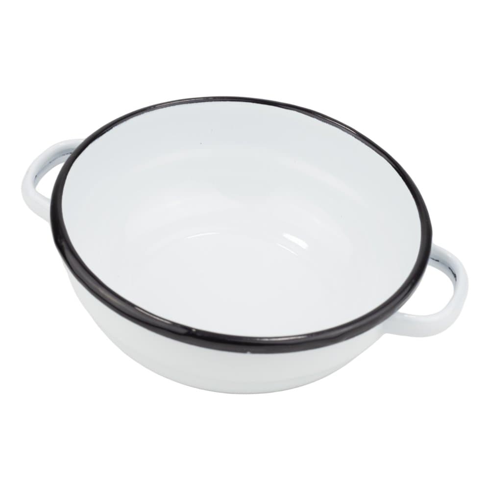 VEF Smaltovaná selská mísa s uchy ø 14 cm bílá - 00000-0000160A - náhled 2