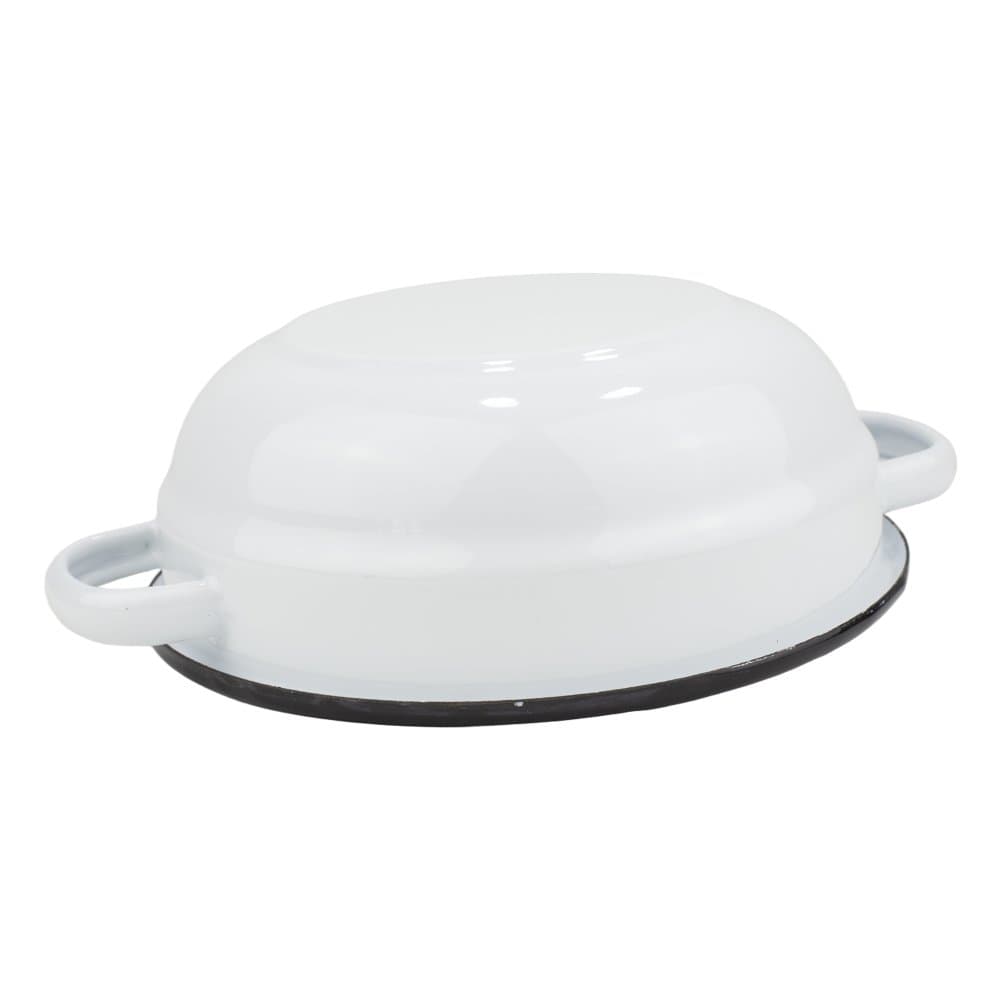 VEF Smaltovaná selská mísa s uchy ø 14 cm bílá - 00000-0000160A - náhled 5