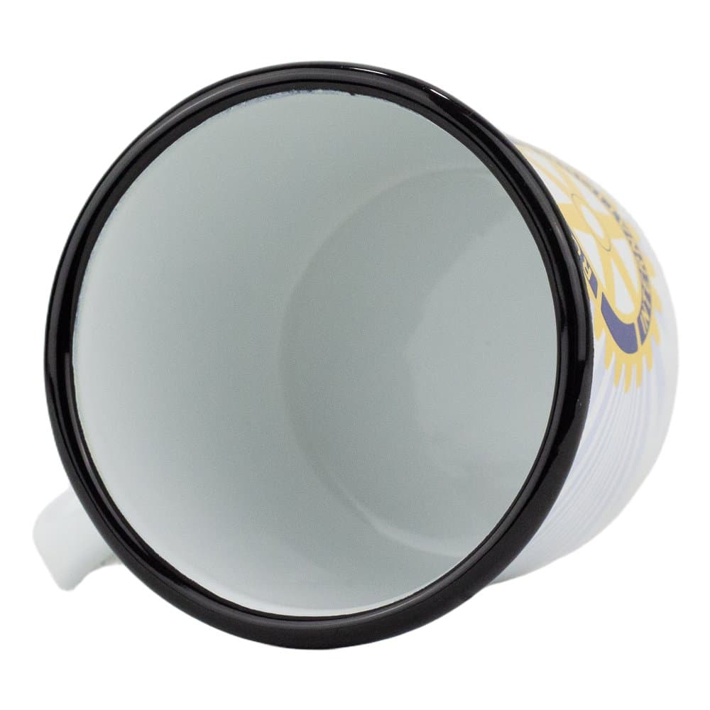 BELIS Smaltovaný hrnek ø 8 cm - 0.35 l bílý ROTARY - 11108-039DR105 - náhled 2