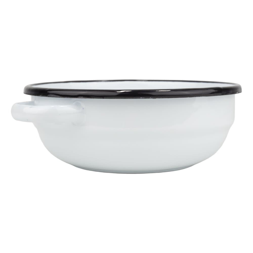 VEF Smaltovaná selská mísa s uchy ø 14 cm bílá - 00000-0000160A - náhled 3