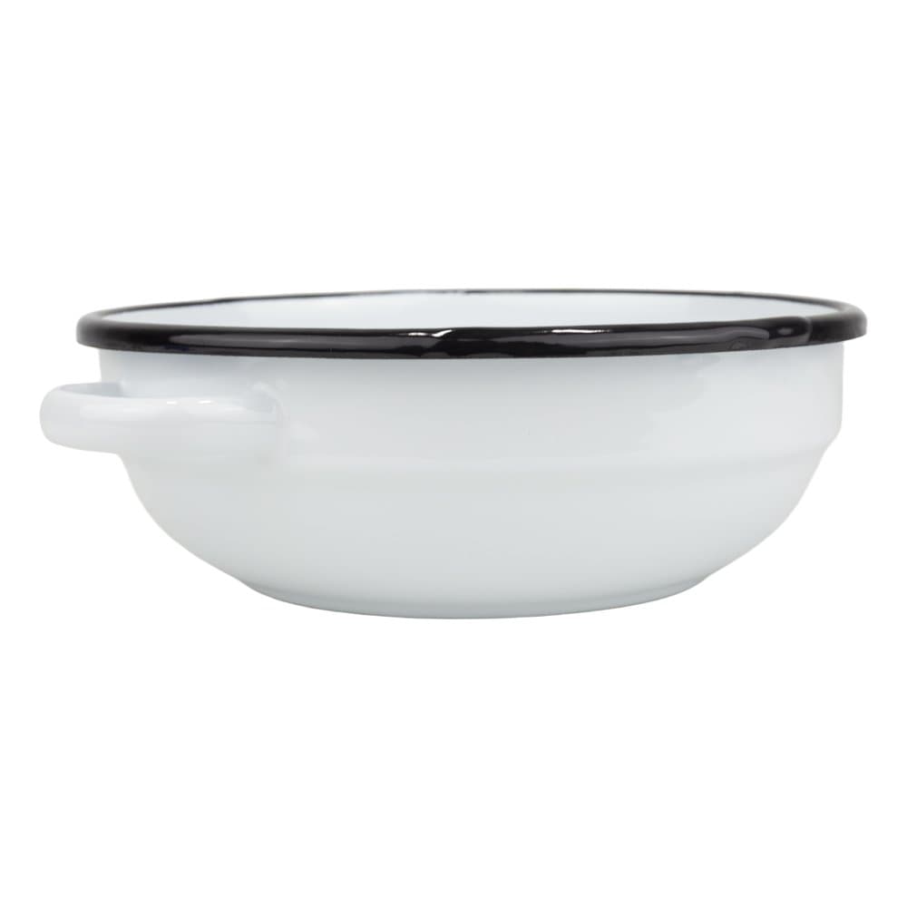 VEF Smaltovaná selská mísa s uchy ø 14 cm bílá - 00000-0000160A - náhled 3