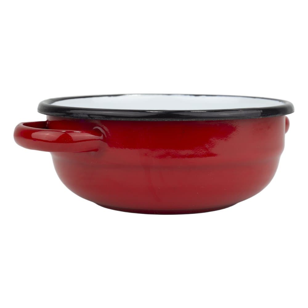 VEF Smaltovaná selská mísa s uchy ø 14 cm bílá - 00000-0000160A - náhled 4
