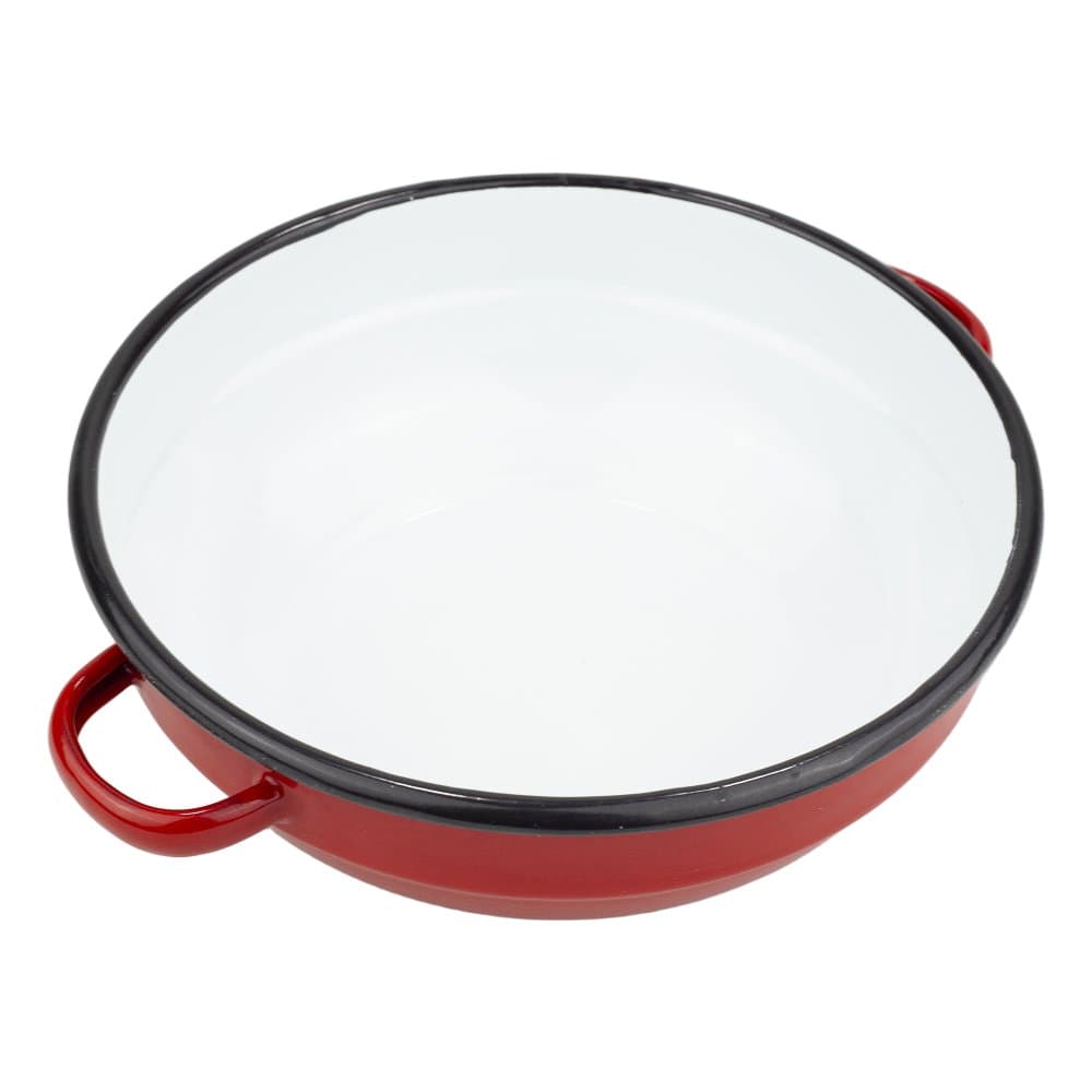 VEF Smaltovaná selská mísa s uchy ø 14 cm bílá - 00000-0000160A - náhled 3