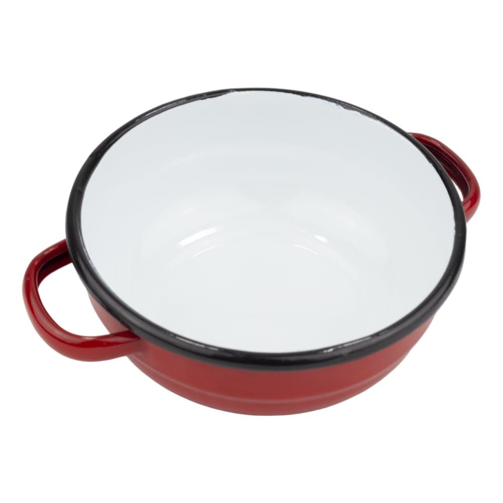 VEF Smaltovaná selská mísa s uchy ø 14 cm bílá - 00000-0000160A - náhled 2