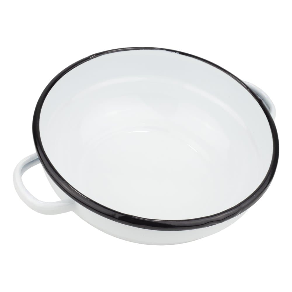 VEF Smaltovaná selská mísa s uchy ø 14 cm bílá - 00000-0000160A - náhled 5