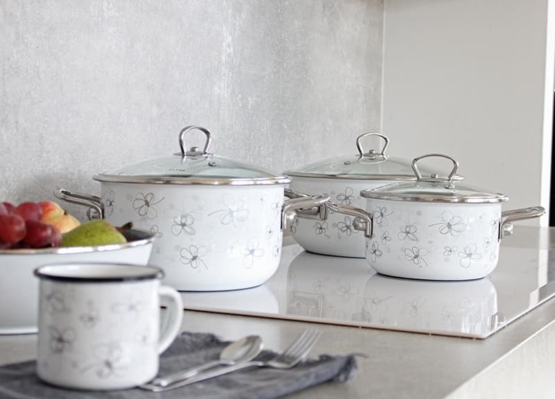 BELIS Smaltovaný hrnek ø 8 cm - 0.35 l bílý - PREMIUM bílý - 11008-039DS2 - náhled 3