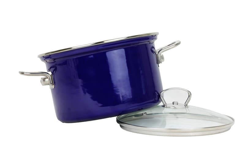 BELIS Smaltovaný hrnec se skleněnou poklicí ø 20 cm - 3,6 l - ECO-CERAMIC modrý - 41520-094000N5 - náhled 3