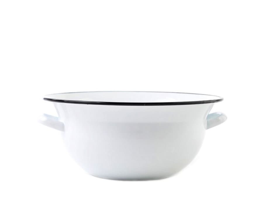 VEF Smaltovaný krajáč / mísa ø 34 cm bílá - 00000-0000108A