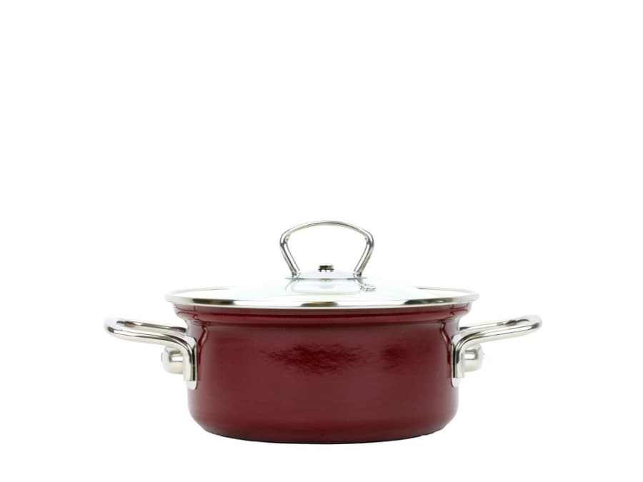 BELIS Smaltovaný rendlík s poklicí ø 24 cm - 4.5 l - ECO-CERAMIC - 42524-088DB9N5
