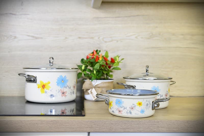 BELIS Smaltovaný rendlík se skleněnou poklicí ø 20 cm - 2.6 l - MEADOW - 42520-095DCDN5 - náhled 4