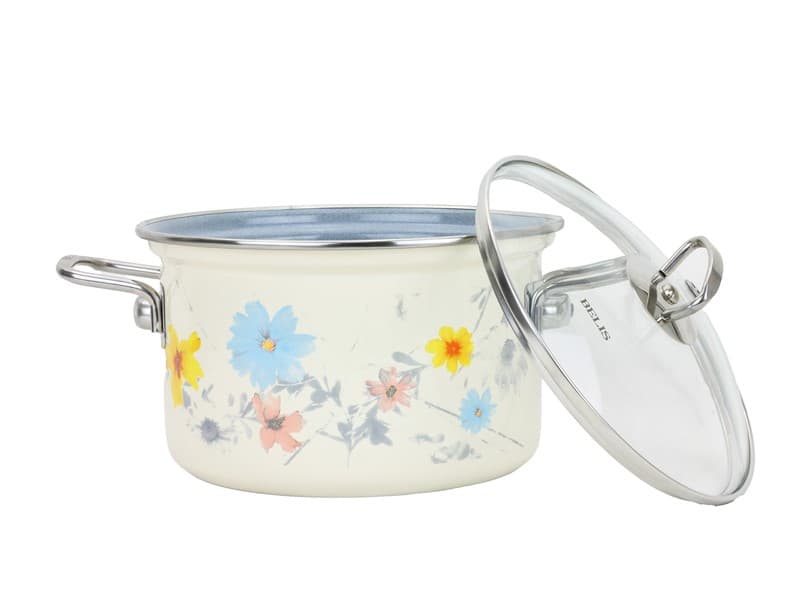 BELIS Smaltovaný hrnec se skleněnou poklicí ø 24 cm - 6.1 l - MEADOW - 41524-095DCDN5 - náhled 2