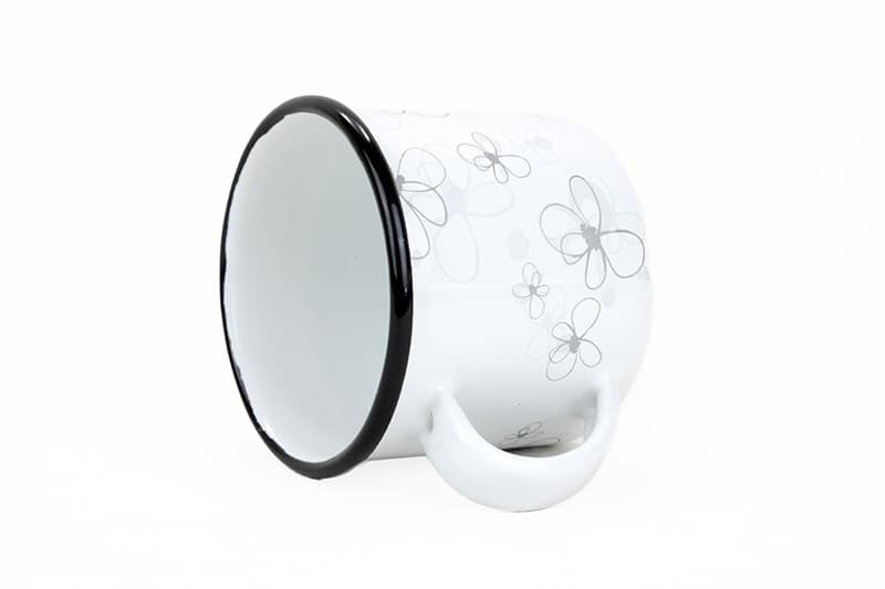 BELIS Smaltovaný hrnek ø 8 cm - 0.35 l bílý - PREMIUM bílý - 11008-039DS2 - náhled 2