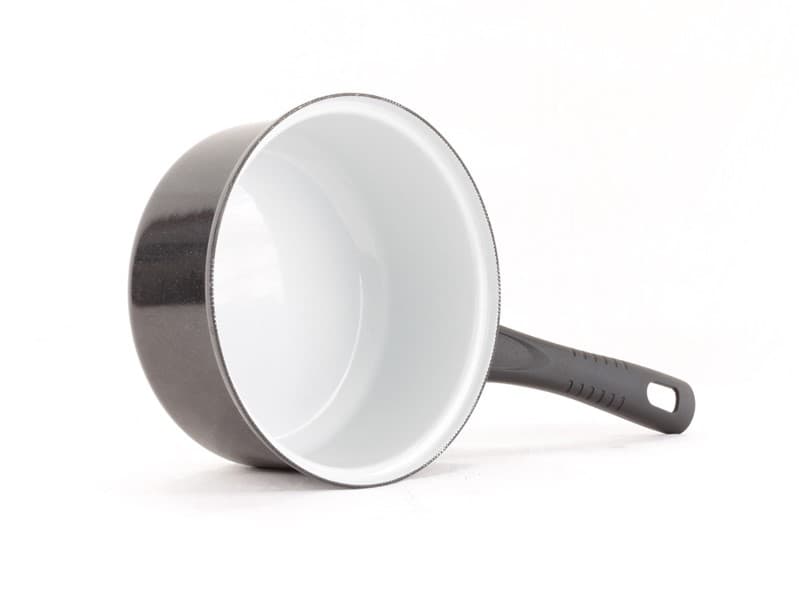 BELIS Smaltovaný rendlík s držadlem ø 16 cm - 1.4 l - STANDARD černý | SFINX - 22116-078000E5 - náhled 2