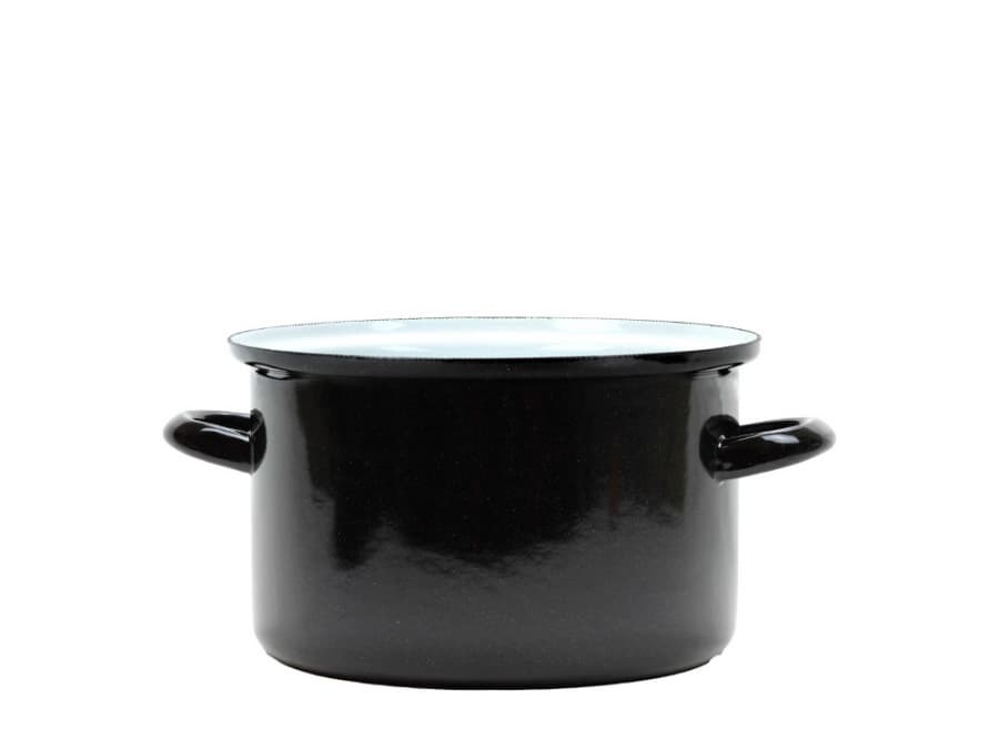 BELIS Smaltovaný hrnec ø 22 cm - 4.5 l - STANDARD černý | SFINX - 21422-07800009
