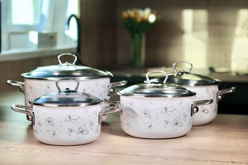 BELIS Smaltovaný hrnec se skleněnou poklicí ø 24 cm - 5.5 l - PREMIUM bílý - 71924-041DPIN3 - náhled 4
