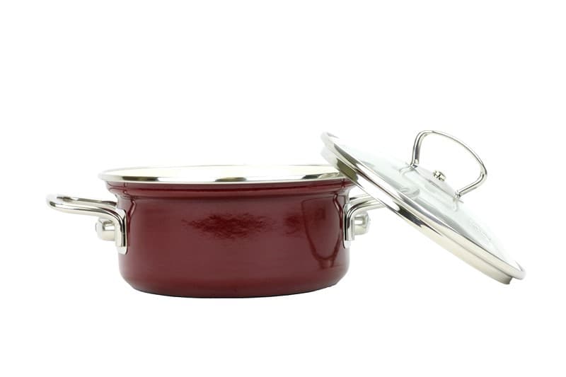 BELIS Smaltovaný rendlík s poklicí ø 18 cm - 2 l - ECO-CERAMIC - 42518-088DB9N5 - náhled 4