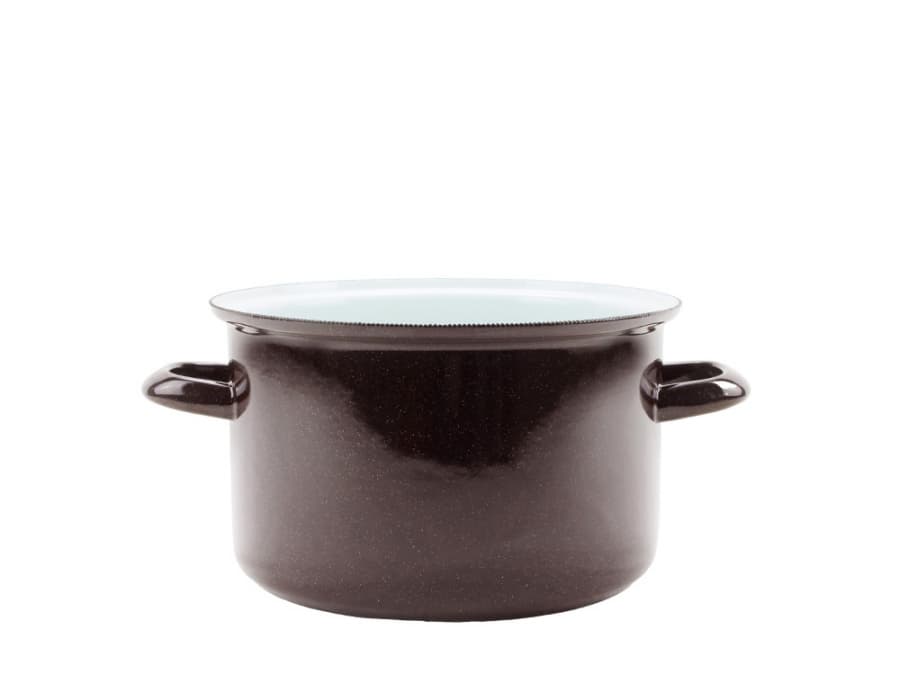 BELIS Smaltovaný hrnec ø 24 cm - 6.1 l - STANDARD hnědý | SFINX - 21424-07900005