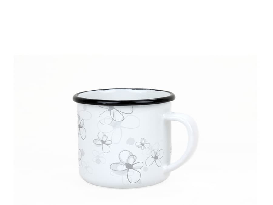 BELIS Smaltovaný hrnek ø 8 cm - 0.35 l bílý - PREMIUM bílý - 11008-039DS2