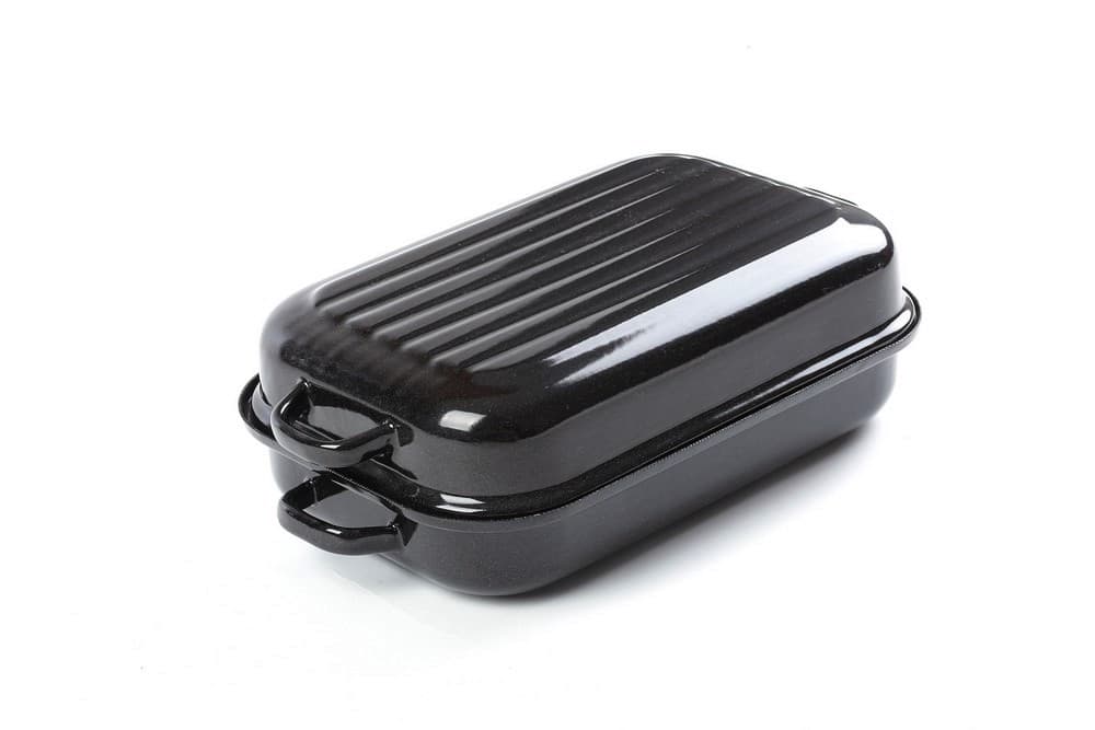 BELIS Smaltovaný dvoupekáč s žebrováním 40 cm - PEKÁČE - 37240-00400005 - náhled 2