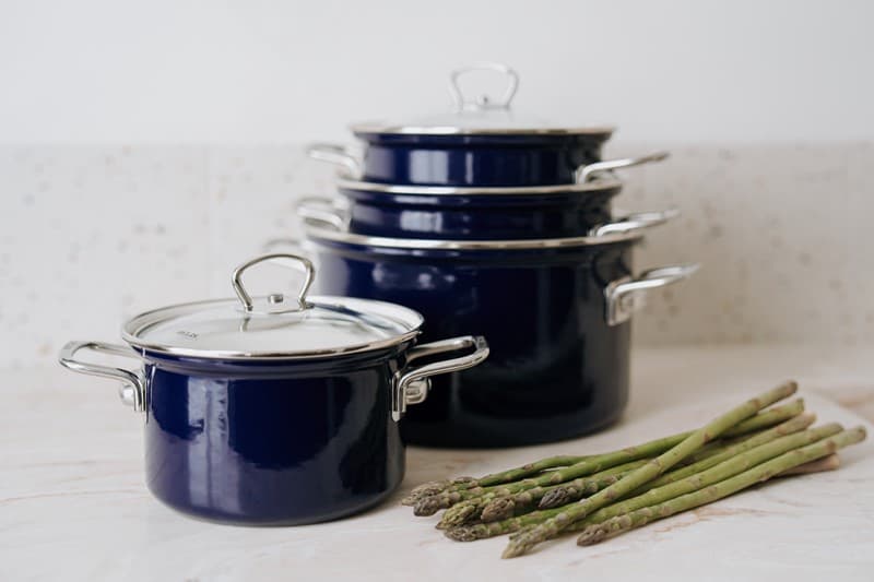 BELIS Smaltovaný hrnec se skleněnou poklicí ø 20 cm - 3,6 l - ECO-CERAMIC modrý - 41520-094000N5 - náhled 5