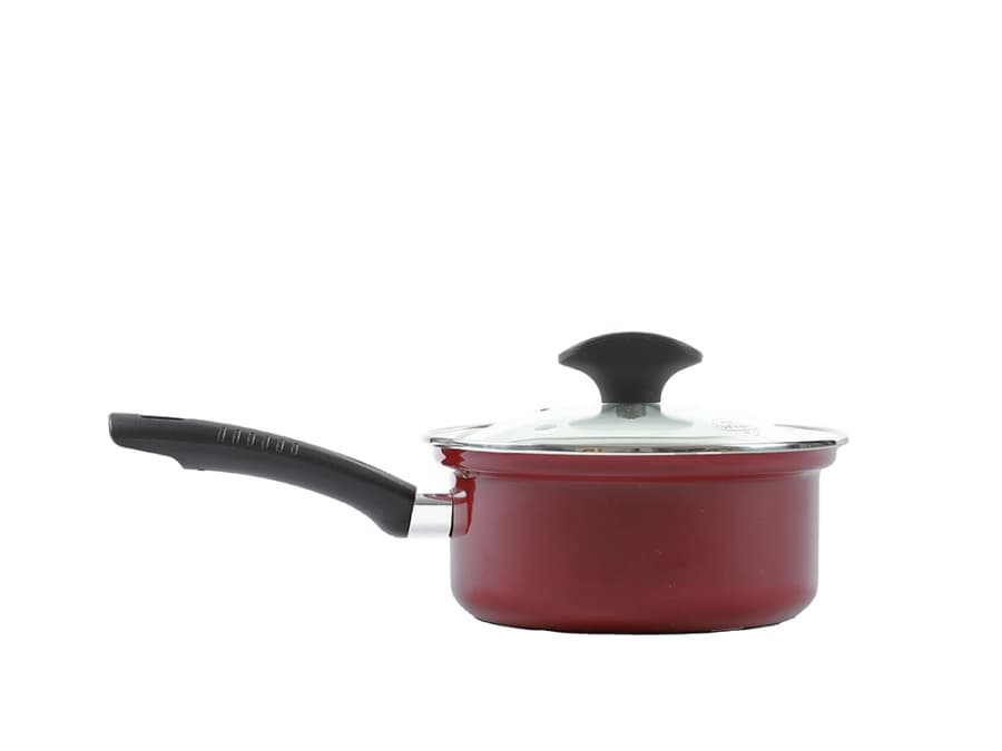 BELIS Smaltovaný rendlík s držadlem a poklicí ø 16 cm - 1.4 l - ECO-CERAMIC - 42616-088DB9E5