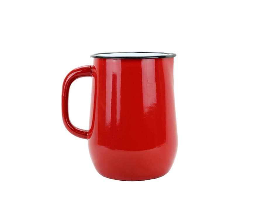 Novomoskovskaya posuda Smaltovaný džbán ø 11.5 cm - 2.5 l červený - 00000-0000140A