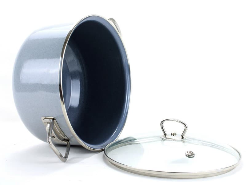 BELIS Smaltovaný hrnec se skleněnou poklicí ø 16 cm - 1.5 l - PREMIUM šedý - 71916-053000N3 - náhled 3