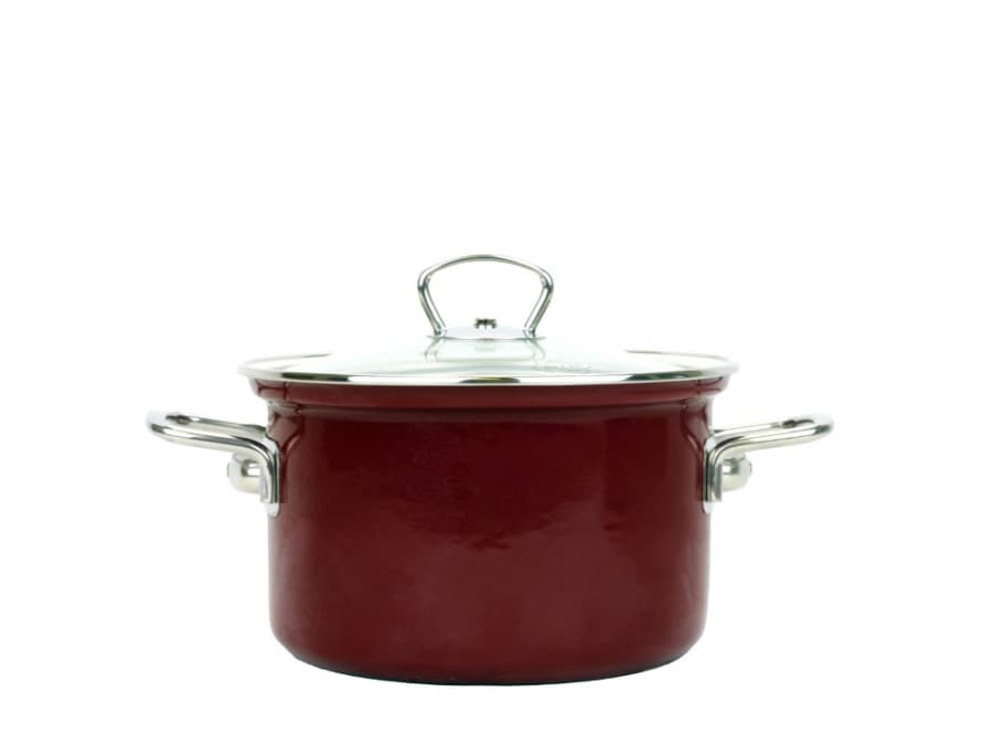 BELIS Smaltovaný hrnec s poklicí ø 16 cm - 2 l - ECO-CERAMIC - 41516-088DB9N5