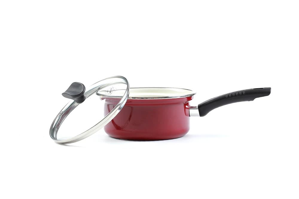 BELIS Smaltovaný rendlík s držadlem a poklicí ø 16 cm - 1.4 l - ECO-CERAMIC - 42616-088DB9E5 - náhled 2