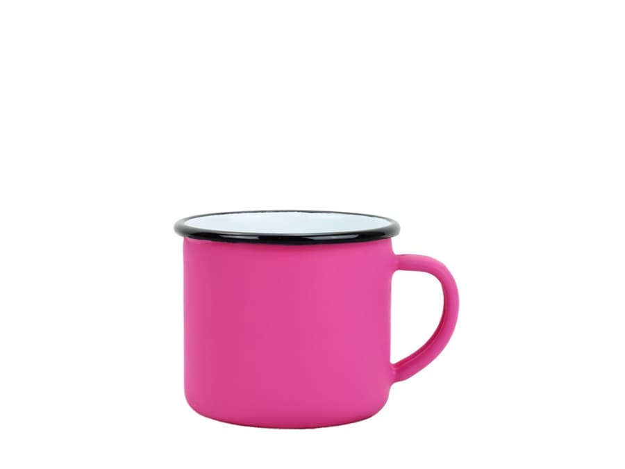 BELIS Smaltovaný hrnek ø 8 cm - 0.35 l fuchsiový - ČESKÝ PLECHÁČEK - 11008-70300004
