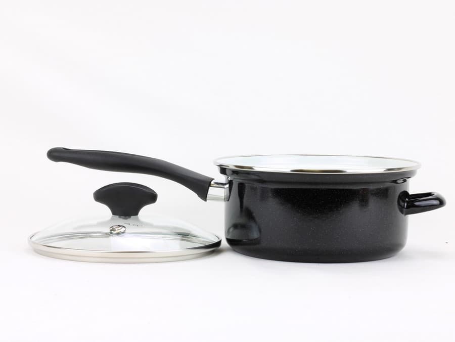 BELIS Smaltovaný rendlík s držadlem a skleněnou poklicí ø 18 cm - 2 l - STANDARD PLUS - 32218-078000E5 - náhled 3
