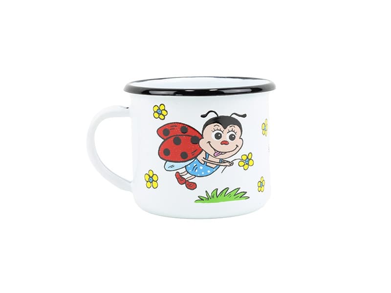 BELIS Smaltovaný hrnek ø 8 cm - 0.35 l bílý "beruška" - 11008-039DHC04 - náhled 5