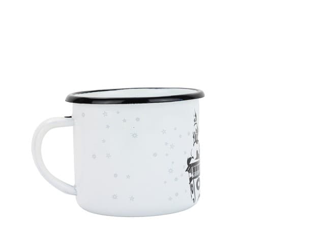 BELIS Smaltovaný hrnek ø 8 cm - 0.35 l bílý "černá věž" v krabičce - ČESKÝ PLECHÁČEK - 11008-039PEM04 - náhled 4