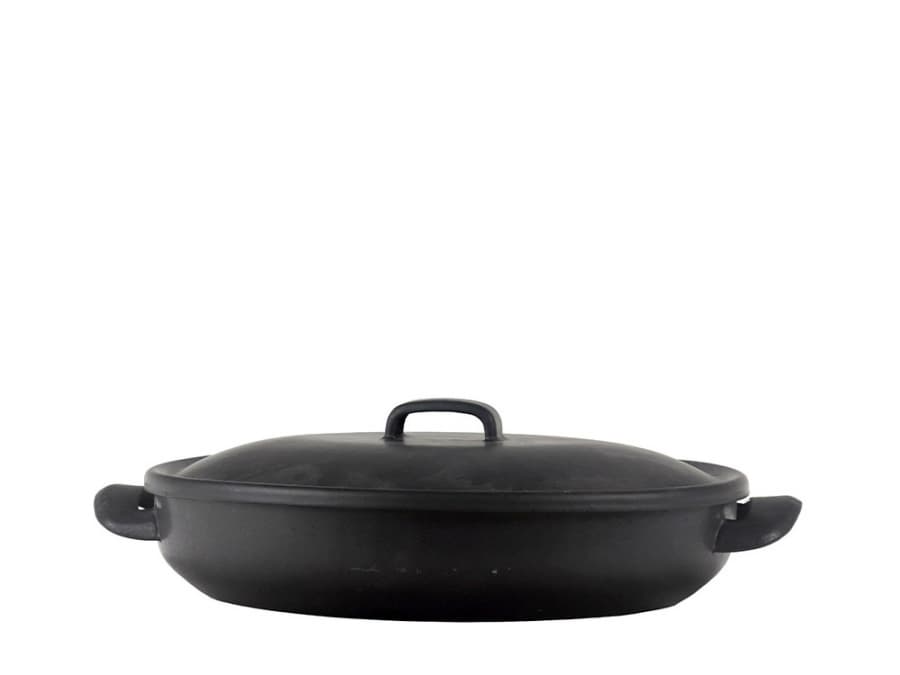 BELIS Smaltovaný oválný pekáč s poklicí - nízký 32x24x7 cm - 5 l - BSE - 97232-67B00005