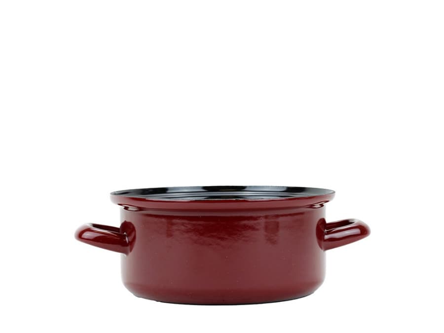 BELIS Smaltovaný rendlík ø 24 cm - 4.5 l - STANDARD BORDO - 22424-08300005