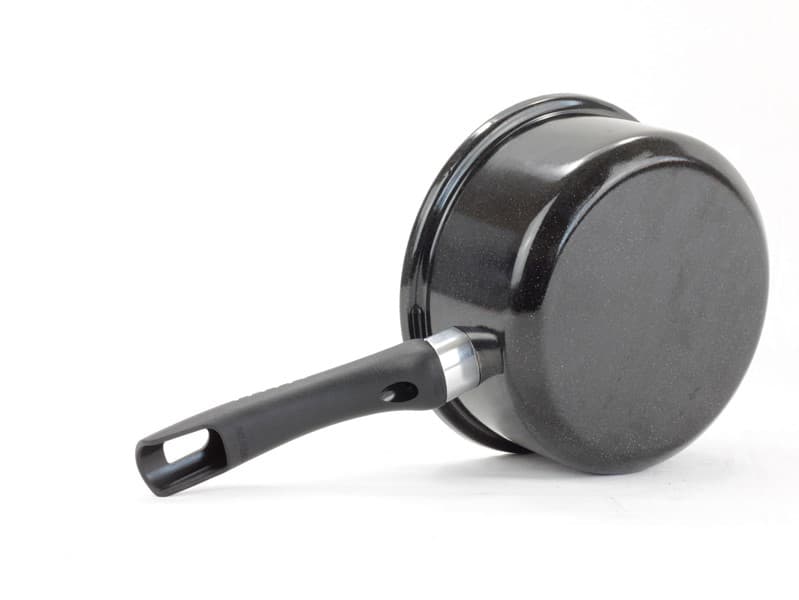 BELIS Smaltovaný rendlík s držadlem ø 14 cm - 0.8 l - STANDARD černý | SFINX - 22114-078000E5 - náhled 3